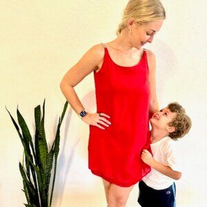 Flirty Red Cocktail Dress by Kay Unger- Size 4